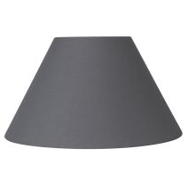 Abat-jour forme conique Ø50 gris ardoise Bague E27